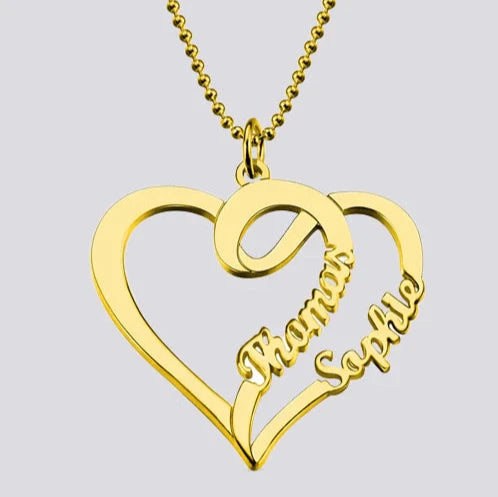 Couple Name Necklace, Custom Name Necklace