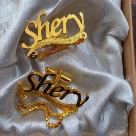Customize Name Cufflinks, Studs, Cufflinks