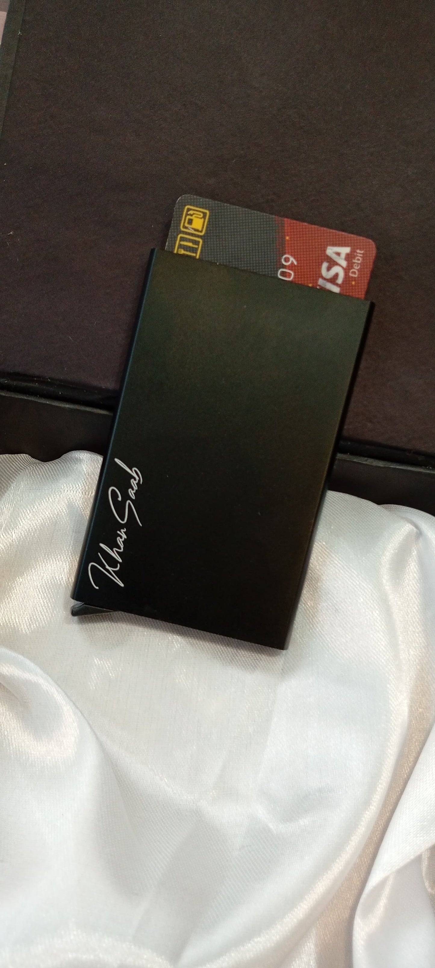 custom wallet cards holder, customize wallet cards holder, photo wallet card holder, message wallet cards holder