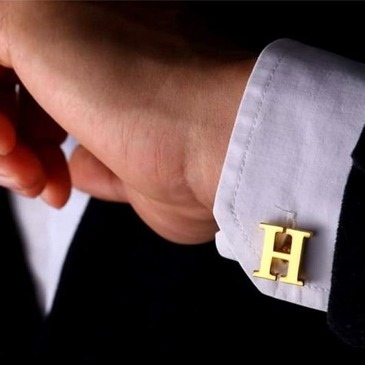 One Alphabet Cufflinks, Studs, Cufflinks