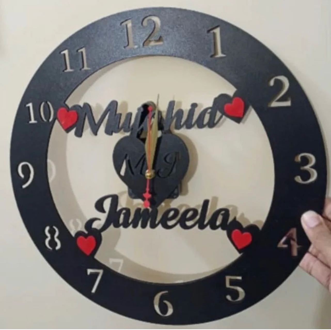 custom wall clock, wooden wall clock, acrylic wall clock, 3D wall clock, digital clock