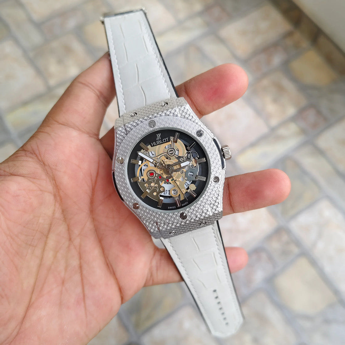 Hublot watches, square gold dial Hublot watch, Hublot watches for men, Hublot watches for women