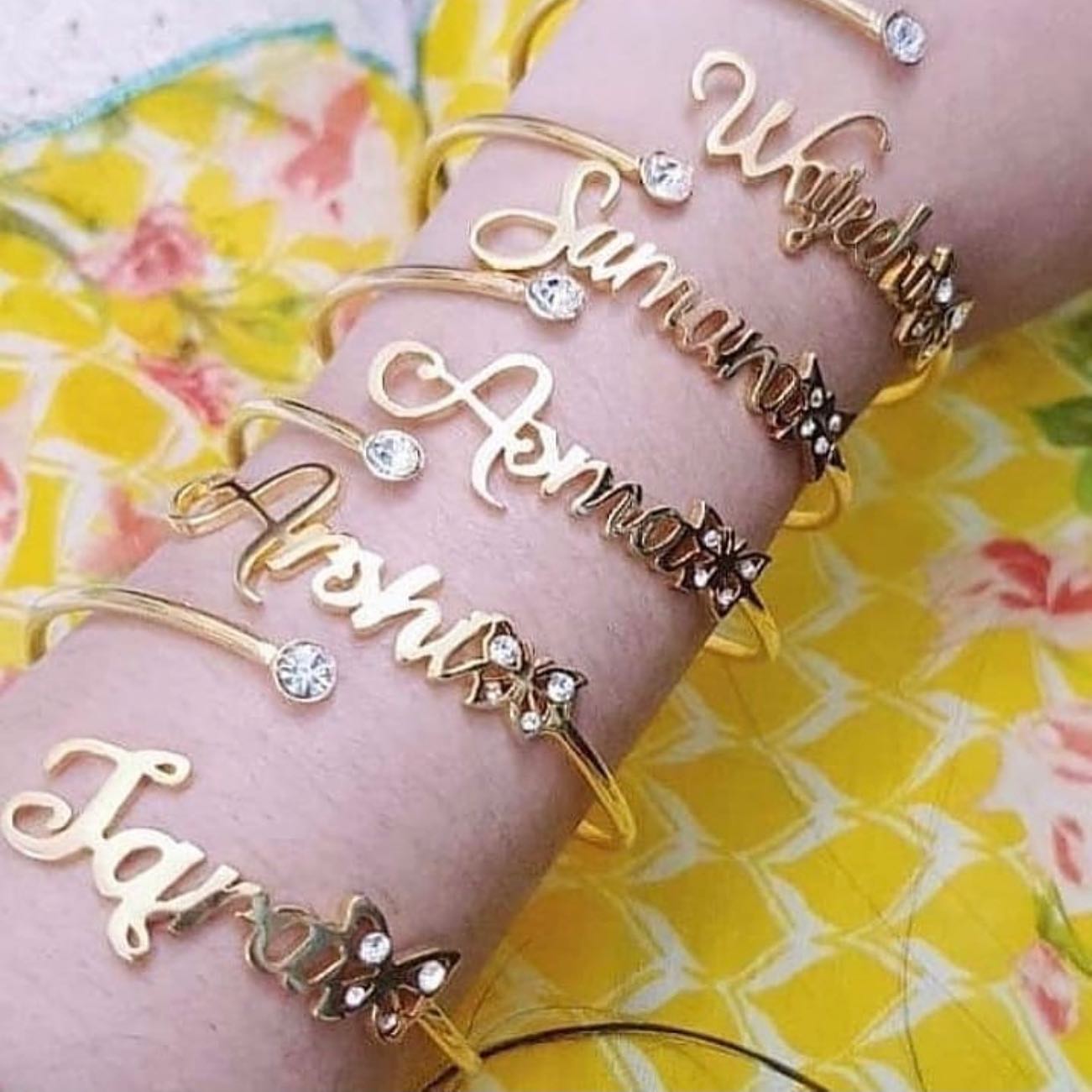 Custom Bangles, Name Bangles, Hand Bangles, Metal Bangles