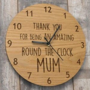 wooden wall clock, custom wall clock, 3D wall clock, fancy wall clock