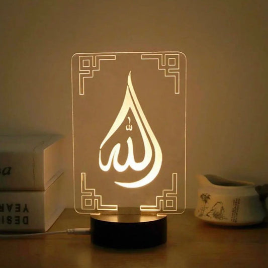 table lamps, crystal lamp, led lamp, neon lamp, custom lamp, customized lamp, 3d lamp, acrylic lamp, Islamic lamp, name lamp