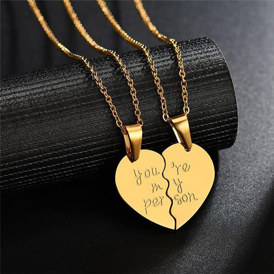 Broken Heart Name Necklace