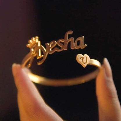 Custom Name Bangles, Name Bangles, Hand Bangles, Metal Bangles