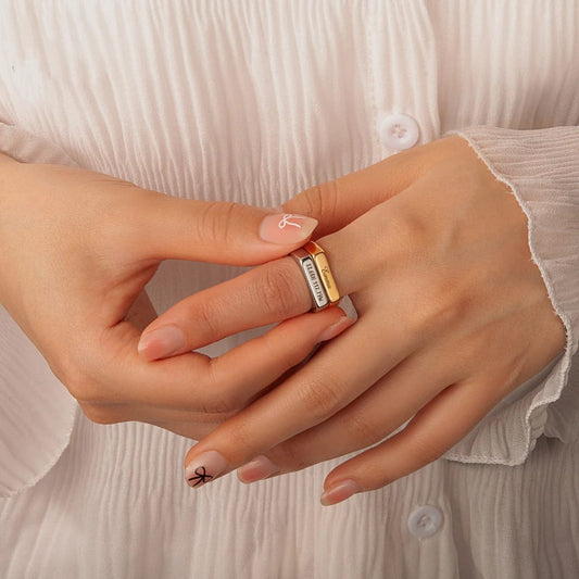 Customize Women Aura Ring , Custom Name Rings, Custom Rings