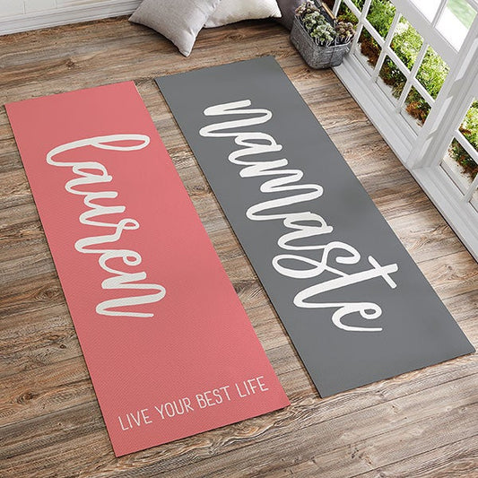 yoga mats, custom yoga mats, name yoga mats, text yoga mats, customize yoga mats 