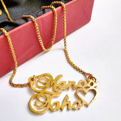 Double Name Necklace Design