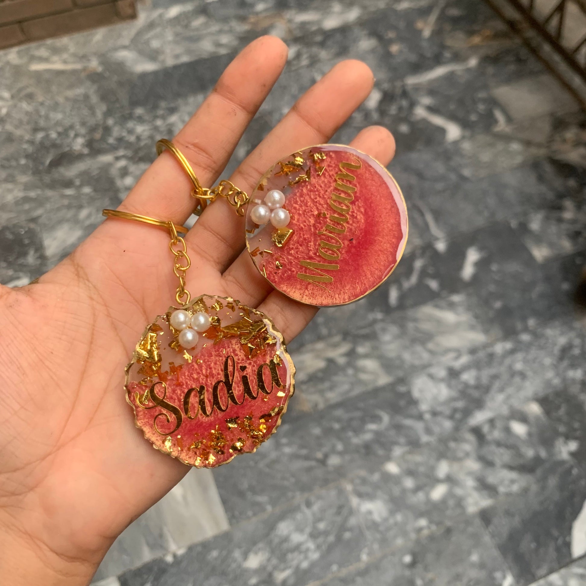 Name Resin Earrings, Name Earrings for Girls