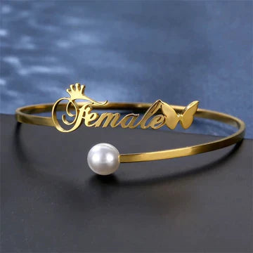 Pearl Bangles, Name Bangles, Hand Bangles, Metal Bangles