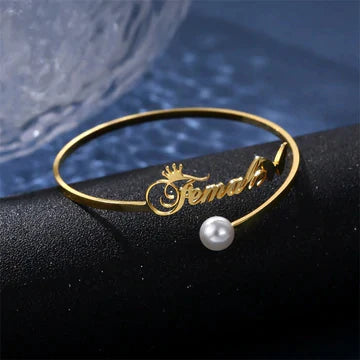 Pearl Bangles, Name Bangles, Hand Bangles, Metal Bangles