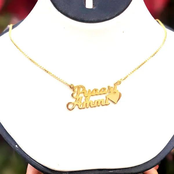 Pyari Ammi Mother Necklace, Name Necklace