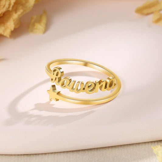 Star Ring, Custom Name Rings, Custom Rings